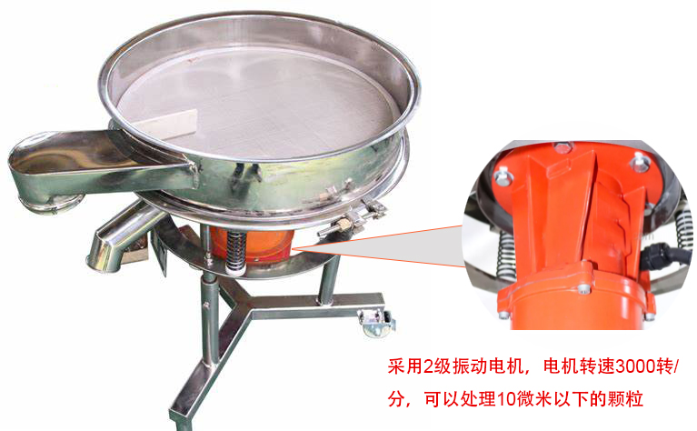 高頻篩特點(diǎn)：框體加高可防止?jié){液往外飛濺；加擋料板可加快排料，提高篩分效率
